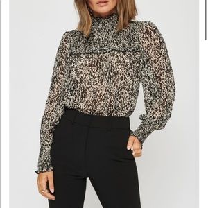 BRAND NEW Dynamite Mock Neck blouse